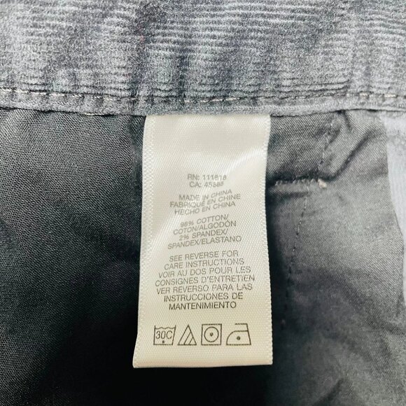 Michael Kors Mens Black Slim Fit Stretch Corduroy Pants tagged 38x32 mea. 36x30 - Picture 5 of 11